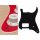 ST-244-SRD Boston  pickguard, Stallion, H, 2 pot holes, 2 ply, sparkling red