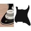 ST-300-BC Boston  pickguard, Stallion, no holes (only screw holes), 3 ply, black and cream