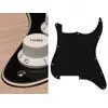 ST-300-BC Boston  pickguard, Stallion, no holes (only screw holes), 3 ply, black and cream