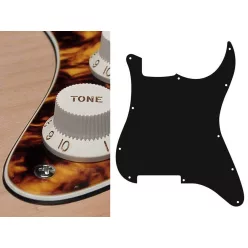   ST-300-MY Boston  pickguard, Stallion, no holes (only screw holes), 3 ply, marble yellow