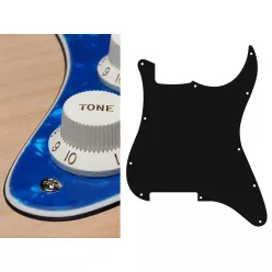   ST-300-PBU Boston  pickguard, Stallion, no holes (only screw holes), 3 ply, pearl blue