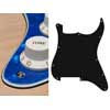 ST-300-PBU Boston  pickguard, Stallion, no holes (only screw holes), 3 ply, pearl blue