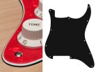 ST-300-PR Boston  pickguard, Stallion, no holes (only screw holes), 3 ply, pearl red