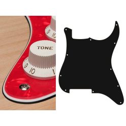   ST-300-PR Boston  pickguard, Stallion, no holes (only screw holes), 3 ply, pearl red