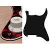 ST-300-RR Boston  pickguard, Stallion, no holes (only screw holes), 3 ply, tiger red