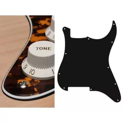   ST-300-RY Boston  pickguard, Stallion, no holes (only screw holes), 3 ply, tiger yellow