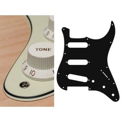   ST-313-M Boston  pickguard, Stallion, standard, SSS, 3 pot holes, 3-5 switch, 3 ply, mint green