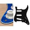 ST-313-PBU Boston  pickguard, Stallion, standard, SSS, 3 pot holes, 3-5 switch, 3 ply, pearl blue