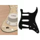 ST-313-PC Boston  pickguard, Stallion, standard, SSS, 3 pot holes, 3-5 switch, 3 ply, pearl cream