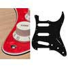 ST-313-PR Boston  pickguard, Stallion, standard, SSS, 3 pot holes, 3-5 switch, 3 ply, pearl red