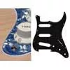 ST-313-PV Boston  pickguard, Stallion, standard, SSS, 3 pot holes, 3-5 switch, 3 ply, pearl violet