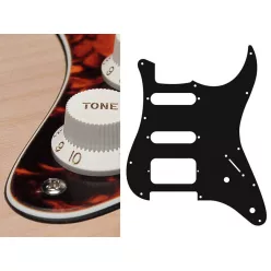   ST-322-MO Boston  pickguard, Stallion, SSH, 2 pot holes, 3-5 switch, 3 ply, marble orange