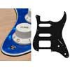 ST-322-PBU Boston  pickguard, Stallion, SSH, 2 pot holes, 3-5 switch, 3 ply, pearl blue