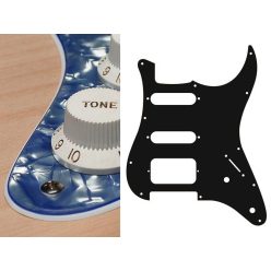   ST-322-PV Boston  pickguard, Stallion, SSH, 2 pot holes, 3-5 switch, 3 ply, pearl violet