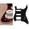 ST-322-RR Boston  pickguard, Stallion, SSH, 2 pot holes, 3-5 switch, 3 ply, tiger red