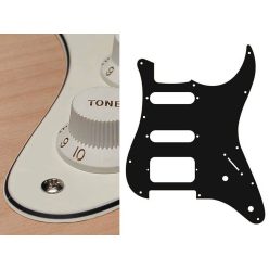   ST-322-VW Boston  pickguard, Stallion, SSH, 2 pot holes, 3-5 switch, 3 ply, vintage white