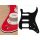 ST-323-PR Boston  pickguard, Stallion, SSH, 3 pot holes, 3-5 switch, 3 ply, pearl red