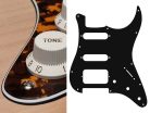 ST-323-RY Boston  pickguard, Stallion, SSH, 3 pot holes, 3-5 switch, 3 ply, tiger yellow