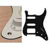 ST-323-VW Boston  pickguard, Stallion, SSH, 3 pot holes, 3-5 switch, 3 ply, vintage white