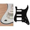 ST-323-W Boston  pickguard, Stallion, SSH, 3 pot holes, 3-5 switch, 3 ply, white