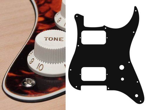 ST-331-MO Boston  pickguard, Stallion, HH, 2 pot holes, toggle switch, 3 ply, marble orange