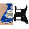 ST-331-PBU Boston  pickguard, Stallion, HH, 2 pot holes, toggle switch, 3 ply, pearl blue