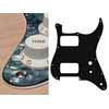 ST-331-PB Boston  pickguard, Stallion, HH, 2 pot holes, toggle switch, 3 ply, pearl black