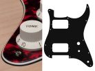 ST-331-RR Boston  pickguard, Stallion, HH, 2 pot holes, toggle switch, 3 ply, tiger red