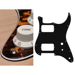   ST-331-RY Boston  pickguard, Stallion, HH, 2 pot holes, toggle switch, 3 ply, tiger yellow