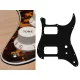 ST-331-RY Boston  pickguard, Stallion, HH, 2 pot holes, toggle switch, 3 ply, tiger yellow