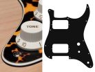 ST-331-WCY Boston  pickguard, Stallion, HH, 2 pot holes, toggle switch, 3 ply, wild cat yellow