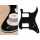 ST-332-B Boston  pickguard, Stallion, HH, 2 pot holes, 3-5 switch, 3 ply, black