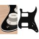 ST-332-B Boston  pickguard, Stallion, HH, 2 pot holes, 3-5 switch, 3 ply, black