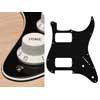 ST-332-BC Boston  pickguard, Stallion, HH, 2 pot holes, 3-5 switch, 3 ply, black and cream