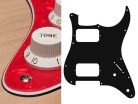 ST-332-PR Boston  pickguard, Stallion, HH, 2 pot holes, 3-5 switch, 3 ply, pearl red