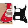 ST-332-PR Boston  pickguard, Stallion, HH, 2 pot holes, 3-5 switch, 3 ply, pearl red