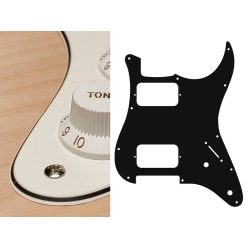   ST-332-VW Boston  pickguard, Stallion, HH, 2 pot holes, 3-5 switch, 3 ply, vintage white