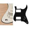 ST-332-VW Boston  pickguard, Stallion, HH, 2 pot holes, 3-5 switch, 3 ply, vintage white