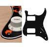 ST-332-WCO Boston  pickguard, Stallion, HH, 2 pot holes, 3-5 switch, 3 ply, wild cat orange