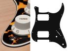 ST-332-WCY Boston  pickguard, Stallion, HH, 2 pot holes, 3-5 switch, 3 ply, wild cat yellow