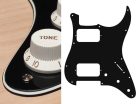 ST-333-B Boston  pickguard, Stallion, HH, 3 pot holes, 3-5 switch, 3 ply, black