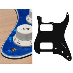   ST-333-PBU Boston  pickguard, Stallion, HH, 3 pot holes, 3-5 switch, 3 ply, pearl blue