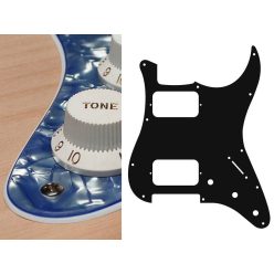   ST-333-PV Boston  pickguard, Stallion, HH, 3 pot holes, 3-5 switch, 3 ply, pearl violet