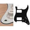 ST-333-W Boston  pickguard, Stallion, HH, 3 pot holes, 3-5 switch, 3 ply, white