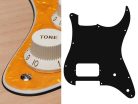 ST-344-PY Boston  pickguard, Stallion, H, 2 pot holes, 3 ply, pearl yellow