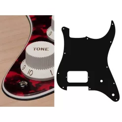   ST-344-RR Boston  pickguard, Stallion, H, 2 pot holes, 3 ply, tiger red