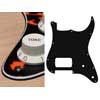 ST-344-WCO Boston  pickguard, Stallion, H, 2 pot holes, 3 ply, wild cat orange