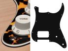 ST-344-WCY Boston  pickguard, Stallion, H, 2 pot holes, 3 ply, wild cat yellow