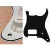 ST-344-W Boston  pickguard, Stallion, H, 2 pot holes, 3 ply, white