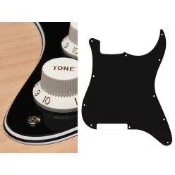  ST-400-B Boston  pickguard, Stallion, no holes (only screw holes), 4 ply, black